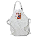 Apron - Cute Red, White and Blue Patriotic Girl Illustration Cute Illustrations