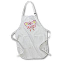 Apron - Cute Red, Yellow, and Orange Happy Face Butterfly Illustration Cute Illustrations