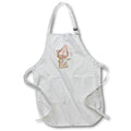 Apron - Cute Pink and Orange Happy Birthday Image Of Stitched Bear Cute Illustrations