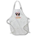 Apron - Pretty Dark Haired Glamour Girl Holding A Birthday Cake Illustration Cute Illustrations