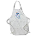 Apron - Cute Glamour Blue and Purple Unicorn Illustration Cute Illustrations