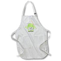 Apron - Cute Mint Green and White Baseball With Bat Illustration Cute Illustrations