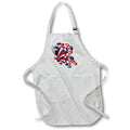 Apron - Red, White, and Blue, Stars and Stripes Butterfly Illustration Cute Illustrations