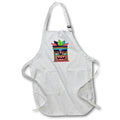 Apron - Pink, Green, and Blue Tiki Illustration Cute Illustrations
