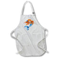 Apron - Pretty Red Headed Glamour Mermaid Holding A Turtle Illustration Cute Illustrations