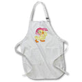 Apron - Cute Yellow Vintage Easter Duck In A Bonnet With Umbrella Cute Illustrations