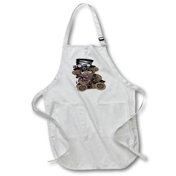 Apron - Cute Steampunk Bear Illustration Cute Illustrations