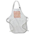 Apron - Christmas pattern of red gift stockings, golden snowflakes on yellow Alexis Design - Pattern Christmas New Year