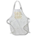 Apron - Christmas pattern of golden yellow spruce trees in a winter forest Alexis Design - Holidays Christmas Gold-Yellow