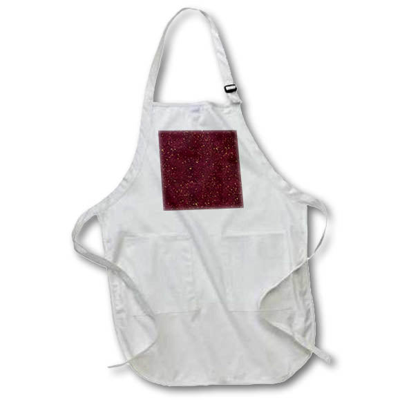 Apron - Image of dark red texture or background covered with yellow splashes Alexis Design - Texture Glitter