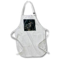 Apron - Image of abstract marble texture of white, brown, black colors Alexis Design - Texture Marble