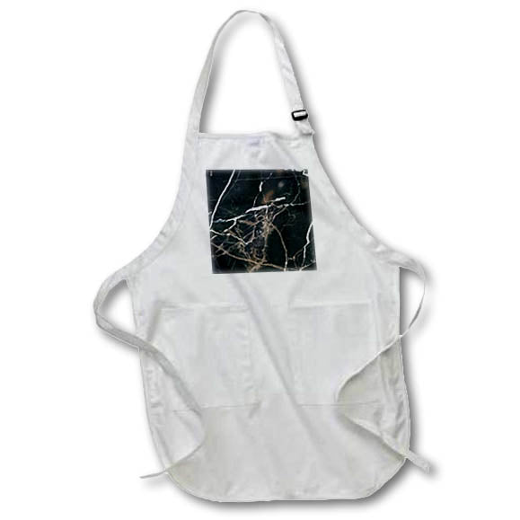 Apron - Image of abstract marble texture of white, brown, black colors Alexis Design - Texture Marble