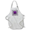 Apron - Image of Class of 2022 Large Cap, Diploma on Small, Purple, Pink, Gray Christmas Design