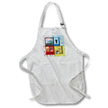 Apron - Image of Boy Graduate, Tassel, Books, Trophie, 2022, Limo, Colorful Graduation Design