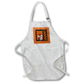 Apron - Image of Orange, 2022 Linked , Books, Cap Diploma on Top, Stars Graduation Design