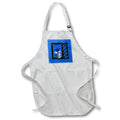 Apron - Image of Blue, 2022 Linked , Books, Cap Diploma on Top, Stars Graduation Design