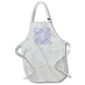 Apron - Image of Tooth wearing Cap, Dental School Graduation,Purple Plaid Graduation Design
