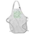 Apron - Image of Tooth wearing Cap, Dental School Graduation, Green Plaid Graduation Design