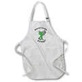 Apron - Funny Green Martian Alien Frozen Bovine Extract eating Ice Cream Pun Funny