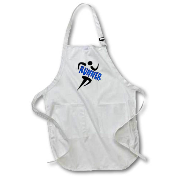 Apron - Image of Word Runner With Runner Silhouette – Sports