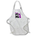 Apron - Image of Words See Me With Leaping Woman – Sass