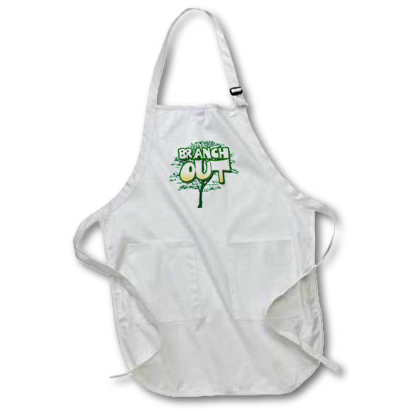 Apron - Image of Words Branch Out With Tree Picture – Motivational Sayings