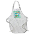 Apron - Image of Bear, Rhino, Zebra Party 5th Birthday, Cake, Stars, Colorful Birthday Design