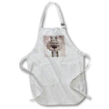 Apron - Image of Class of 2022, Graduation Cap, Diploma, Tag, Ribbon, Sepia Graduation Design