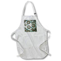 Apron - Image of Shades Of Blue With Black In this Mandala Design lens Art by Florene - Mandala Designs