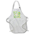 Apron - Image of Spring Like Soft Blue And Lime Floral Mandala lens Art by Florene - Mandala Designs