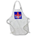 Apron - Red Cross Of St George and England Text In White Vector Art- England Banner