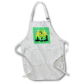 Apron - Be Up With The Boards Kitesurf Vector Art Green Text Vector Art - Kitesurfers