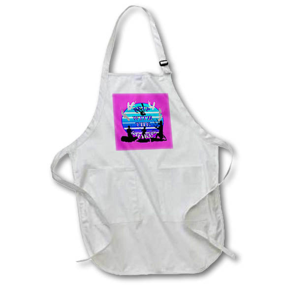Apron - Be Up With The Boards Kitesurf Vector Art Dark Blue Text Vector Art - Kitesurfers