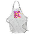 Apron - Irregular White Shapes With Vivid Yellow Accents Abstract Art Vector Art - Bold Abstract Art Pattern
