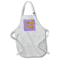 Apron - Halloween Unkindness of Ravens Caws For Concern Orange Text Vector Art - Halloween Ravens