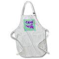 Apron - Halloween Unkindness of Ravens Caws For Concern Purple Text Vector Art - Halloween Ravens