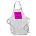 Apron - When You Are Dead You Do Not Know You Are Dead Black Text On Pink Typography - One Liners