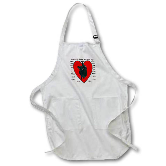Apron - How To Speak With Your Cat International Cat Language Vector Art - Cat Humor