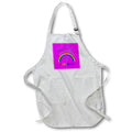 Apron - Without The Rain There Would Be No Rainbow Typogaphy - Inspirational Words
