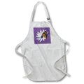 Apron - White Daisy Butterfly And Spider Vector Vector Art - Osteospermum Cape Daisy
