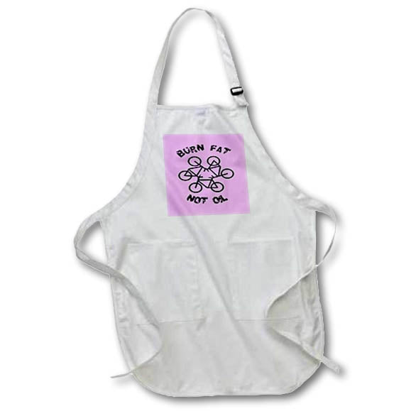 Apron - Burn Fat Not Oil Recycle Code Parody Black Graphic Vector Art - Recycle
