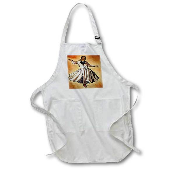 Apron - Dancing Dervish Ottoman Period Acrylic Art Acrylic Painting - Dervish