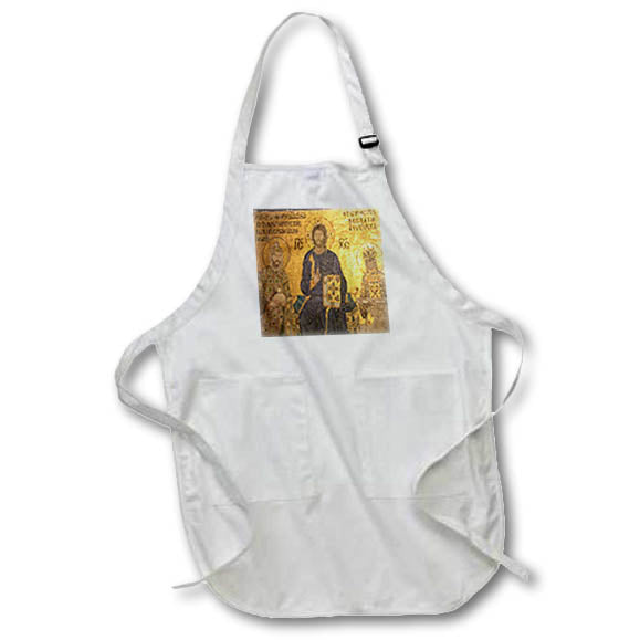 Apron - Christ Pantocrator Byzantine Christian Art Photograph - Byzantine Christian Art