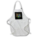 Apron - Happy Divali Festival Of Light Celebration Pyro Display Yellow Text Vector Art - Happy Diwali