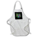 Apron - Happy Divali Festival Of Light Celebration Pyro Display Green Text Vector Art - Happy Diwali