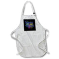 Apron - Happy Divali Festival Of Light Celebration Pyro Display Purple Blue Vector Art - Happy Diwali