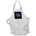 Apron - Happy Divali Festival Of Light Celebration Pyro Display Purple Text Vector Art - Happy Diwali