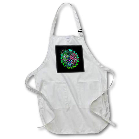 Apron - Happy Diwali Light Up The World With Fireworks Teal Green Vector Art - Happy Diwali
