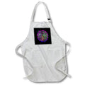 Apron - Happy Diwali Light Up The World With Fireworks Pink Purple Vector Art - Happy Diwali