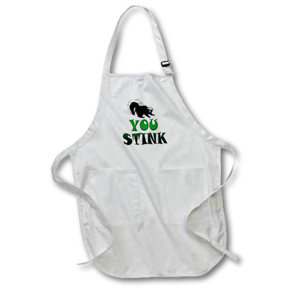 Apron - Image of Words You Stink With Skunk Picture – Humorous Sayings